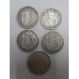 5 George V half crowns (5)