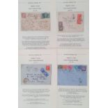 4 under-paid overseas mail to France, All in good condition