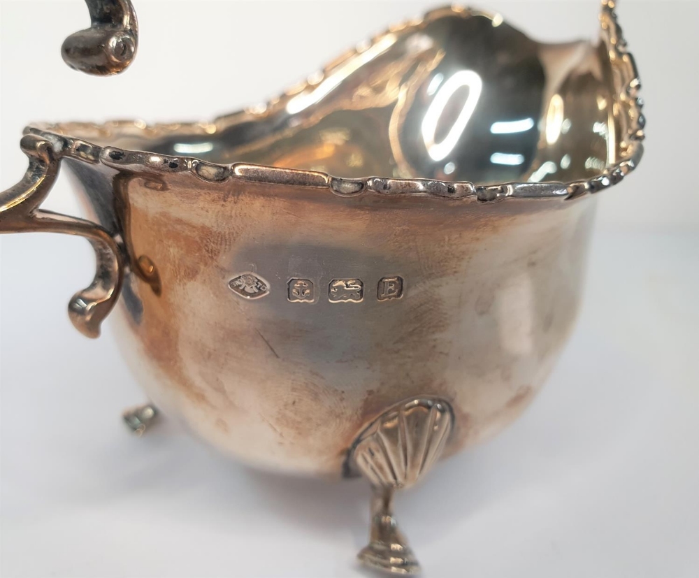 Birmingham 1929 silver sauce boat (128 grams) - Image 3 of 3