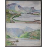 Two mid 20thC Welsh scene watercolour landscapes both indistinctly signed William Wager ? (2) both