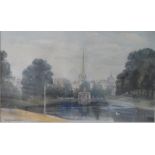 Alan Stepney GULSTON (1844-1919) watercolour "Head of the Serpentine, London", signed, mounted