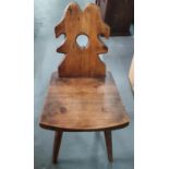 Wooden carved mountain chair, 81 cm high
