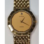 Gents Swiss gold plated CYMA 'Le Locle' wristwatch