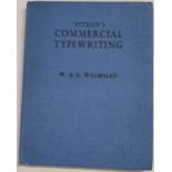 Pitmans Commercial Typewriting (4th edition) by W & E Walmsley