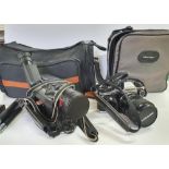 Olympus camera together with Canon recorder and all accessories and bags etc (lot)