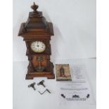 Wurttenburg antique mantle waterfall” automaton clock c1900
