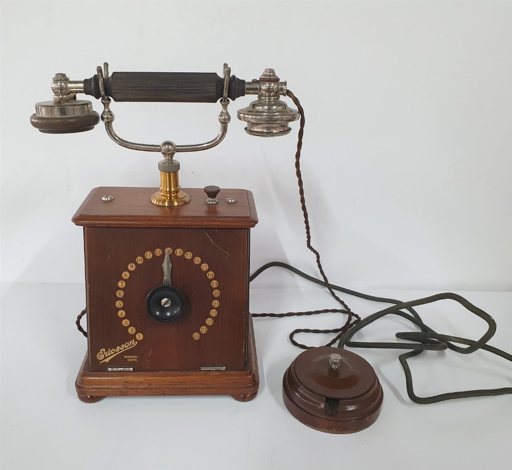 Rare, early 20thC Ericsson Intercommunication secret system telephone