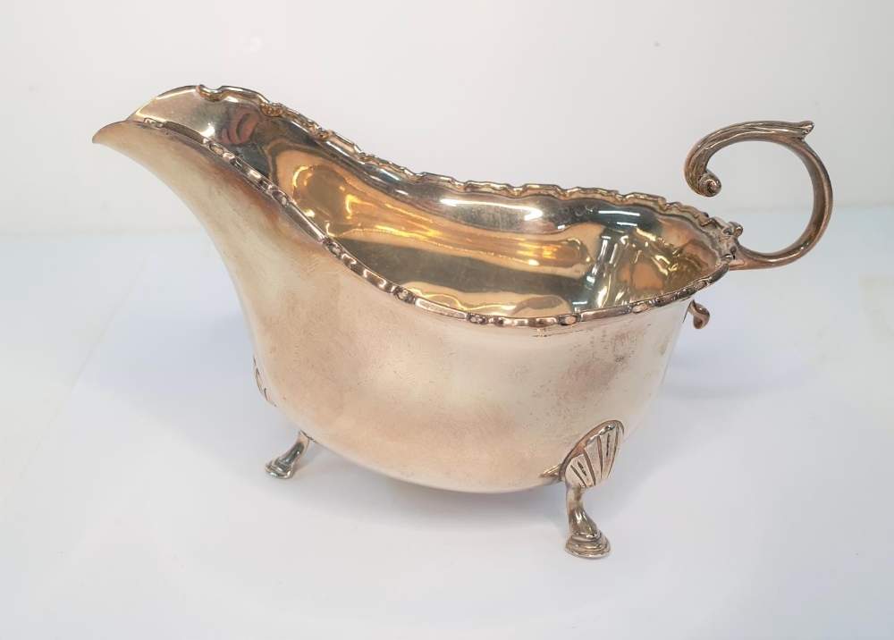 Birmingham 1929 silver sauce boat (128 grams) - Image 2 of 3