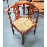 Antique Oak corner chair