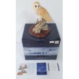 Border Fine Arts "Owl on the look out" by D Walton with original box and in superb condition