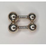 Pair of Tiffany silver cuff-links in solid form complete with Tiffany carry pouch (2)