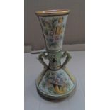 Unmarked Edwardian floral vase, 31 cm tall, In fine condition