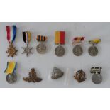 Collection of replica medals and cap badges (11)