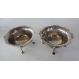 Pair of silver salts both stamped SILVER (2), 150 grams