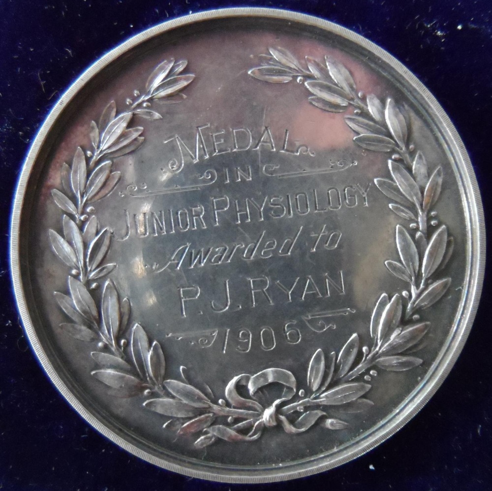 2 silver medals from the Catholic University school of medicine of Ireland, 1906 & 1907 for P.J - Image 3 of 7