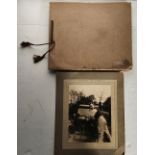 Photograph album dating to 1910-1920 featuring many WW1 British soldier photographs and groups etc