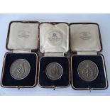 3 silver army golf medals from R.A.M.C Aldershot command, 1927, 1928 & 1929 all for Major P.J Ryan