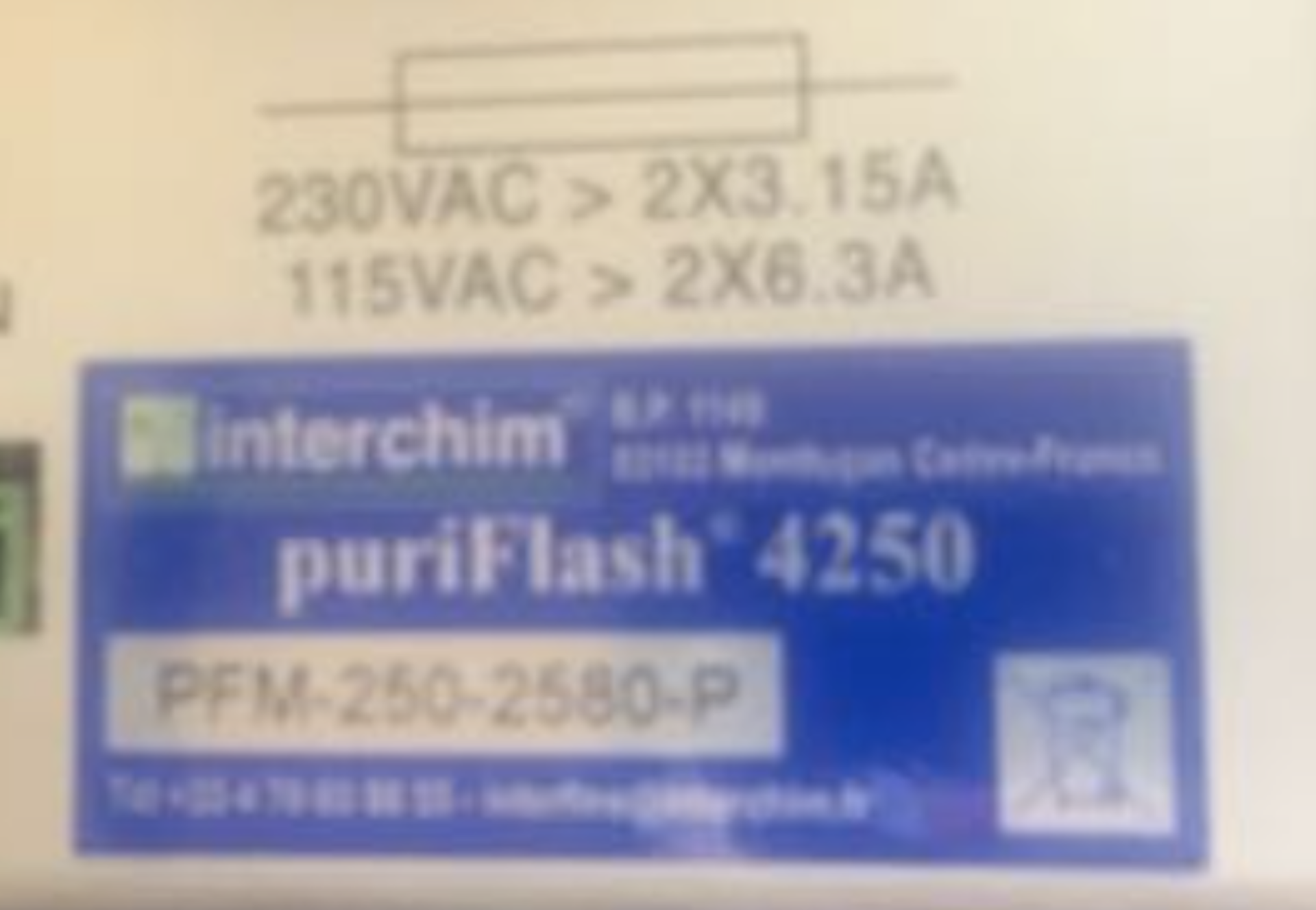 Used- Interchim Purification Prep HPLC, Model PuriFlash 4250. Flash and Prep HPLC in one instrument - Image 8 of 8