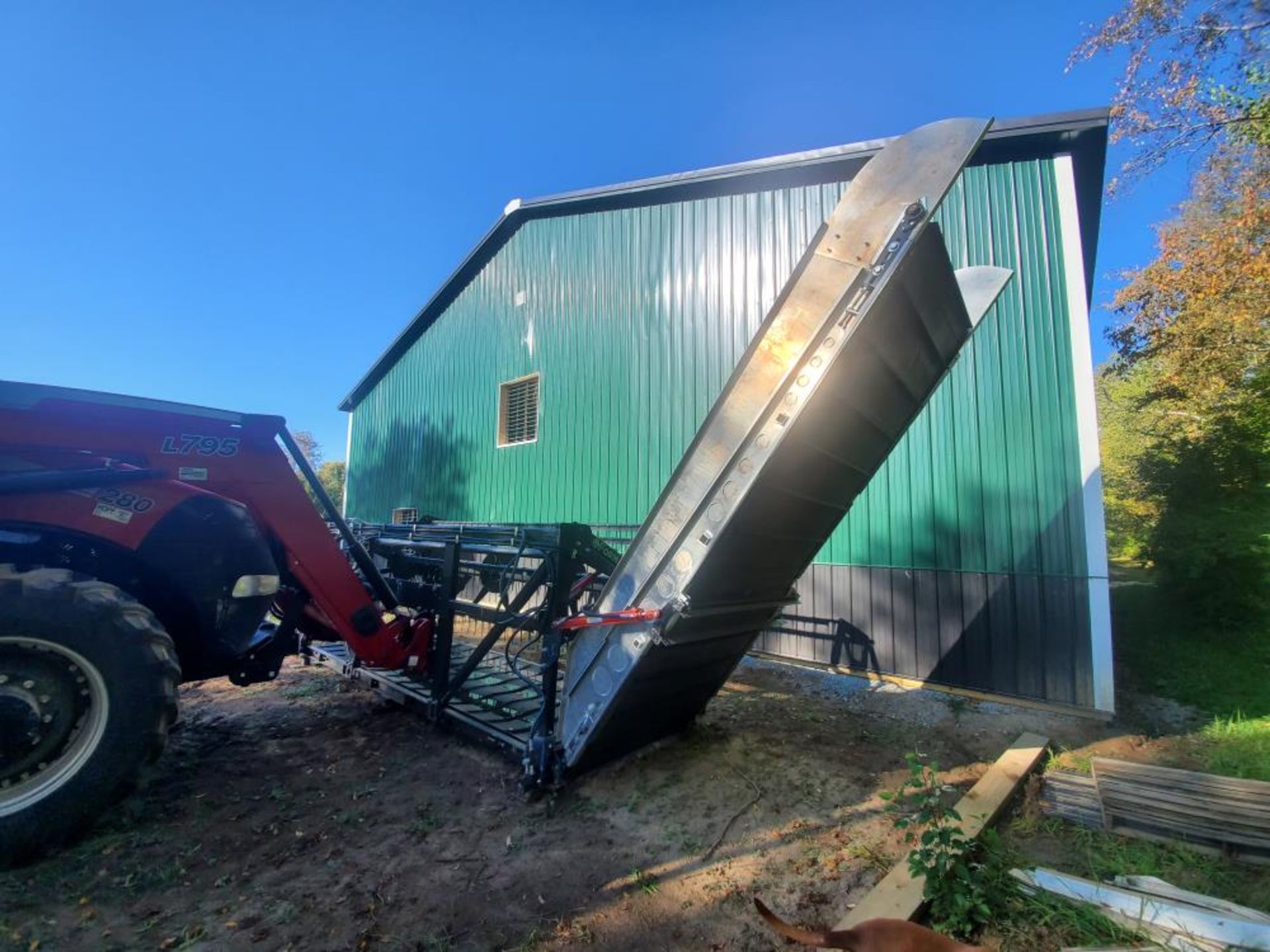 Used-Formation AG CleanCut Harvester. Model Clean Cut 1550. 15' cutting width, 50" belt.