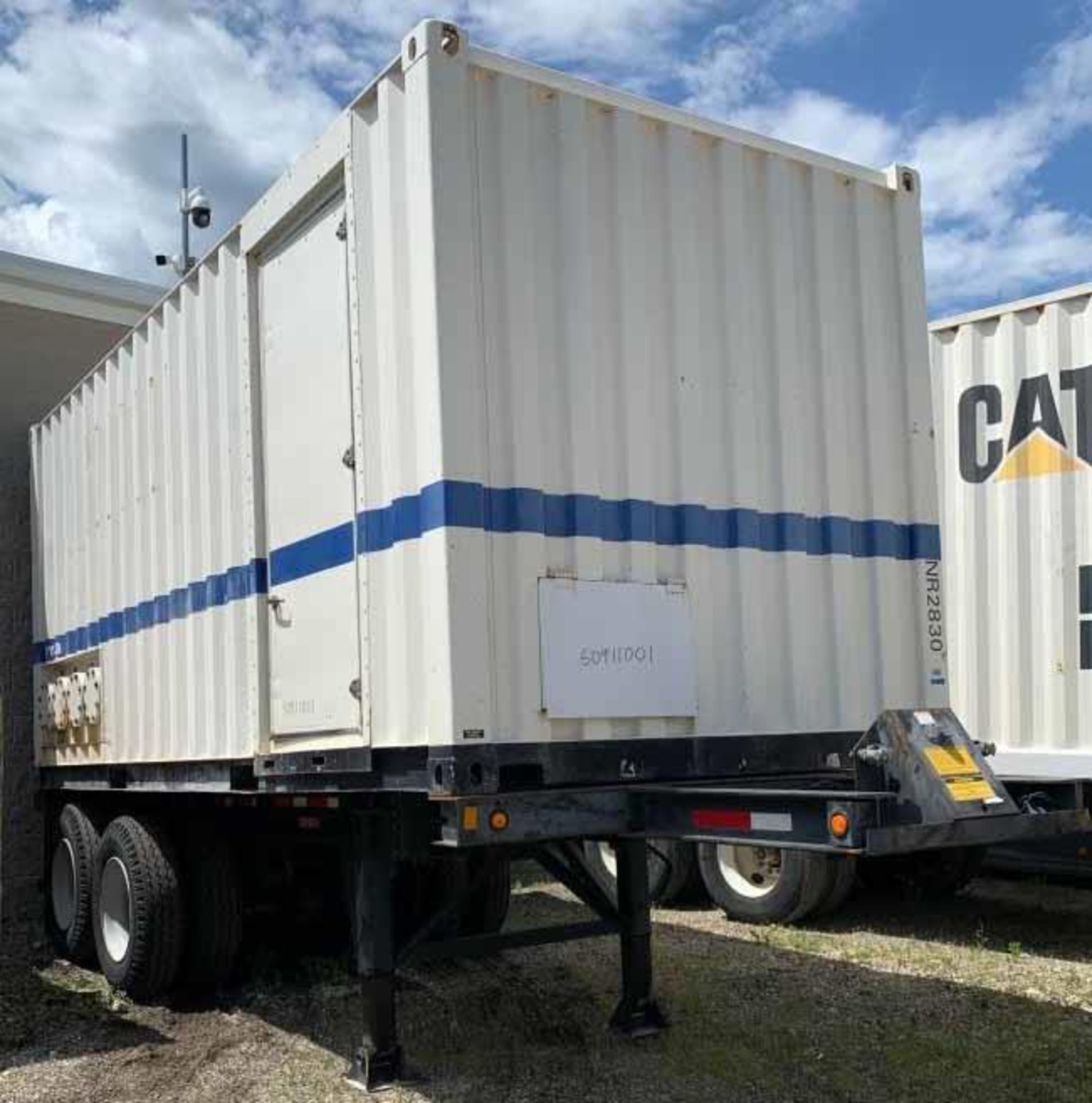 Used-York/Caterpillar Model PY-525A Containerized Mobile Chiller W/ York Rotary Screw Liquid Chiller