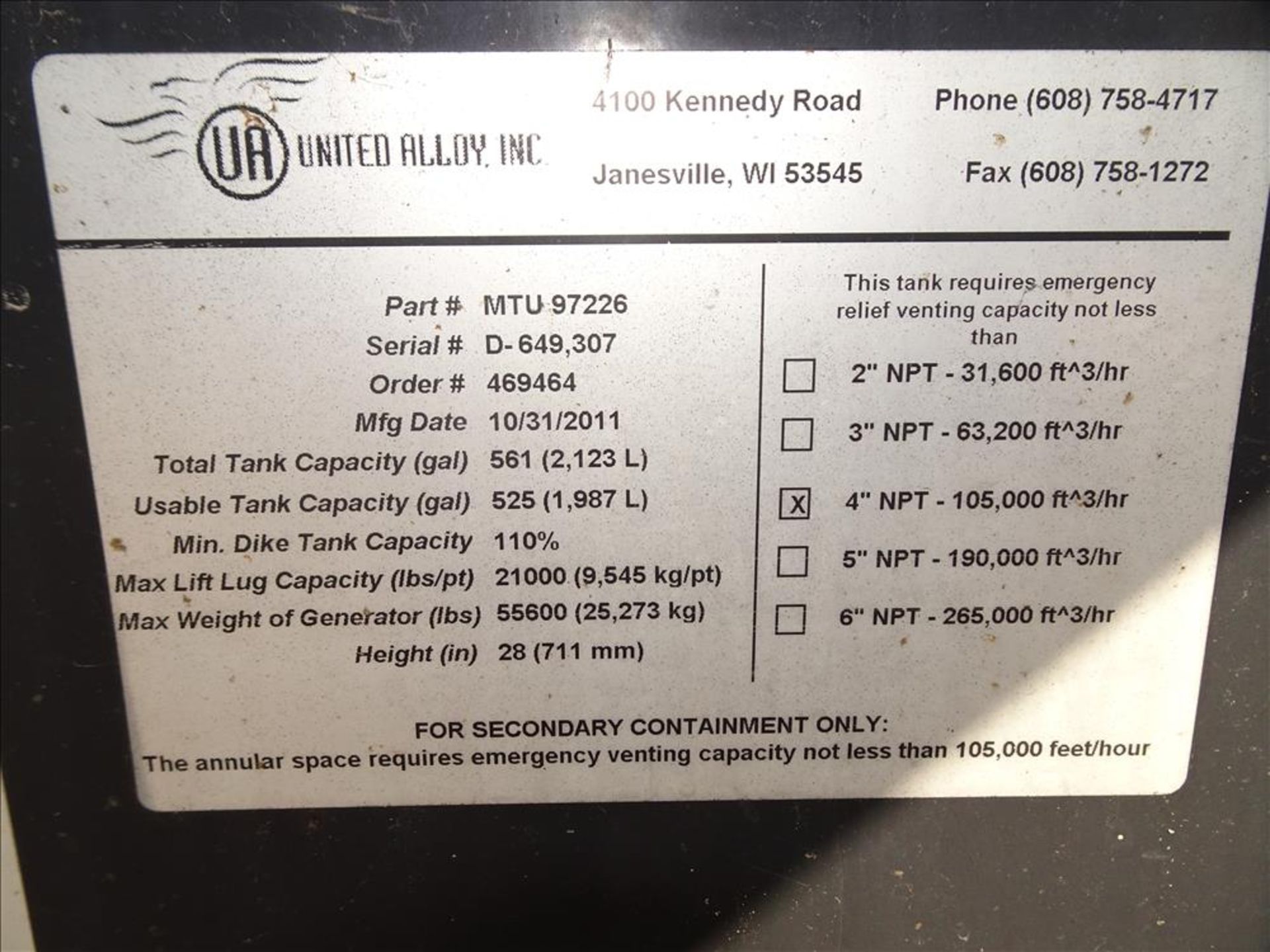 Used- MTU 250kW Prime / Standy Diesel Generator Set, Model DP00250D65SRAH1574. Tier 3 Rated - Image 8 of 26