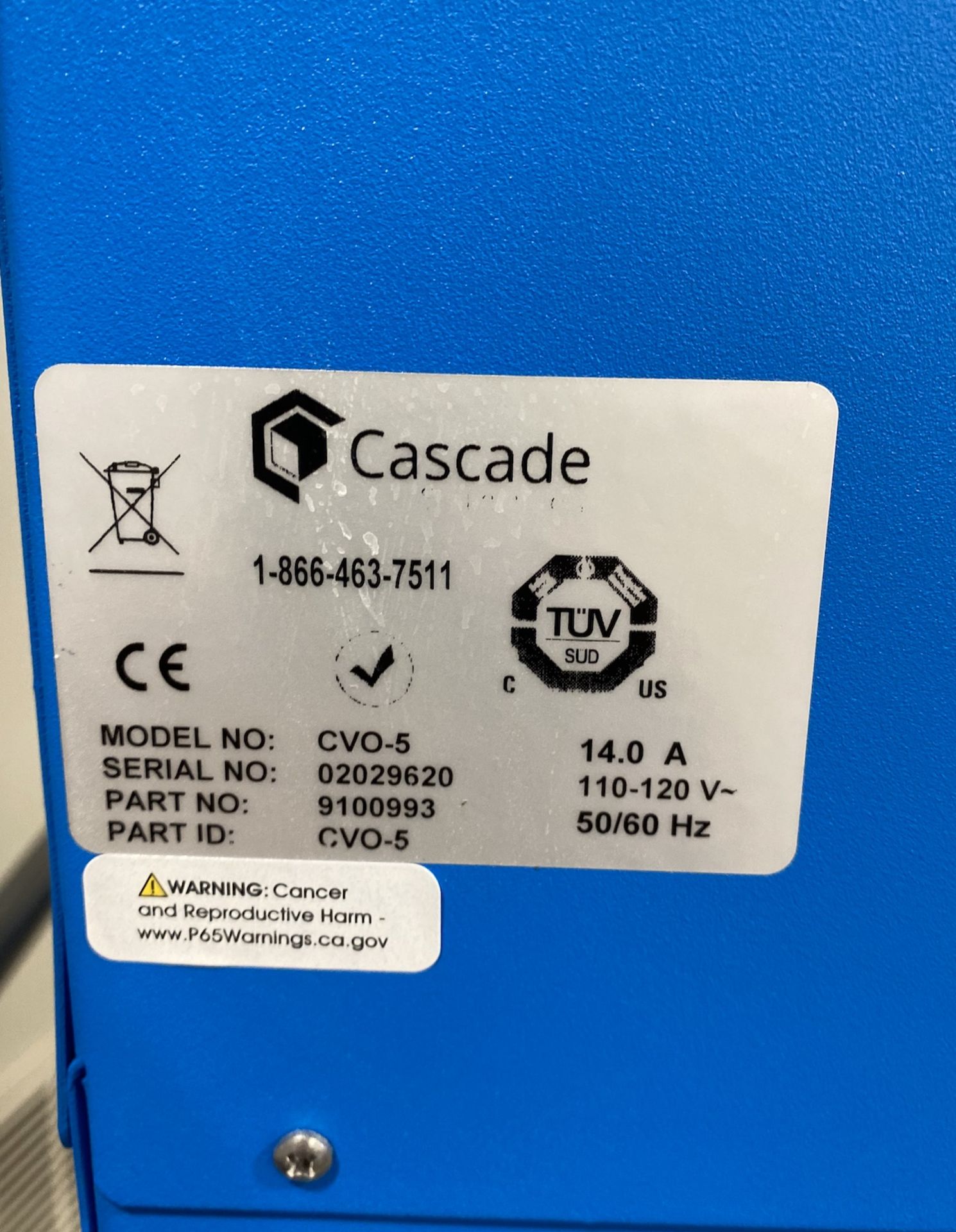 Used Cascade Sciences Standard Package Vacuum Oven. Model CVO-5 w/ Welch Vacuum Pump (2052C-02) - Image 4 of 4