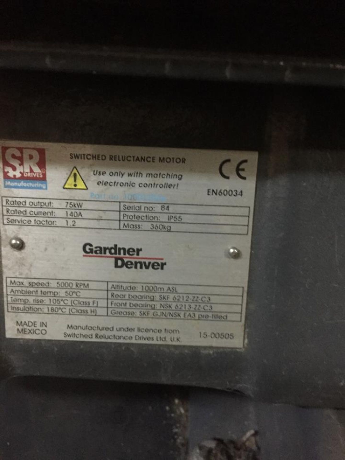 Used- Gardner Denver Air Compressor, Model Enviroaire VS-75-10A. 100 HP - Image 16 of 22