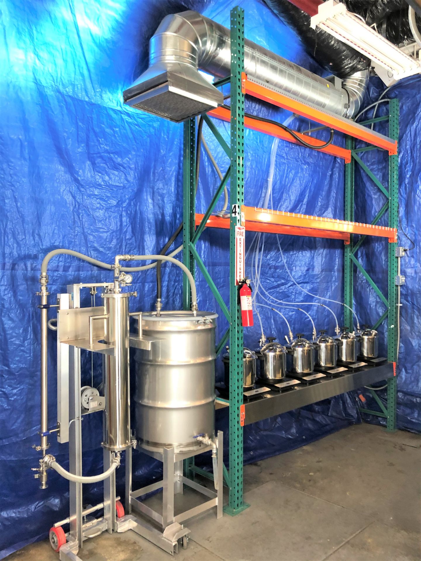 Used-CRCFilters Turnkey Ethanol Evaporation/Condensing/Drying setup. Approx 5-7 gallons per hour.