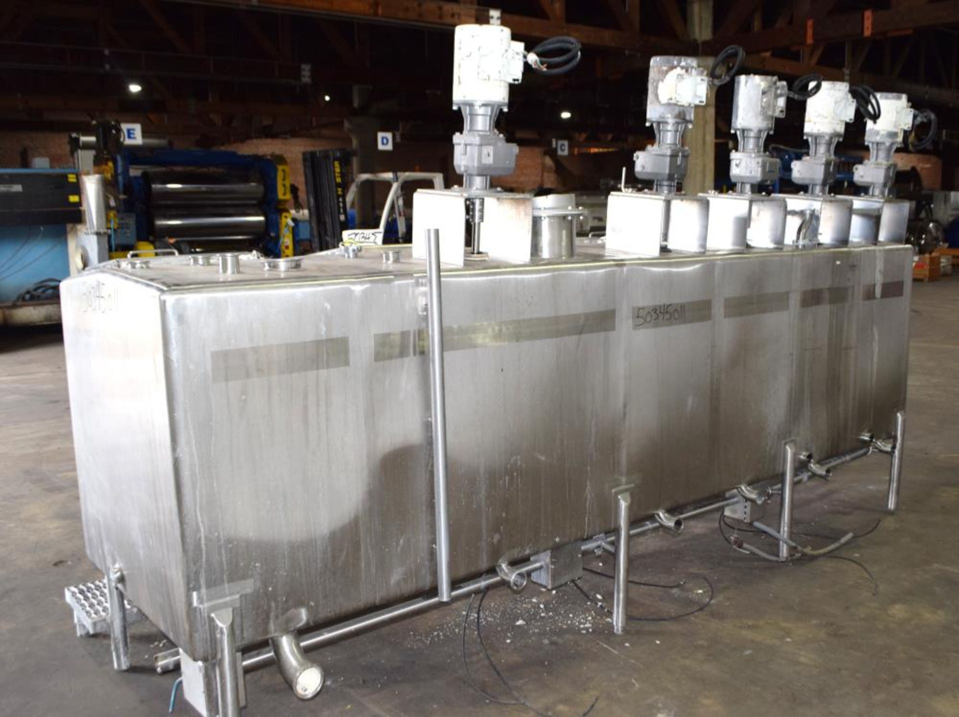 Used- 6 Compartment Rectangular Tank, Approximate 700 Total Gallons, 304 Stainless Steel. - Image 5 of 28