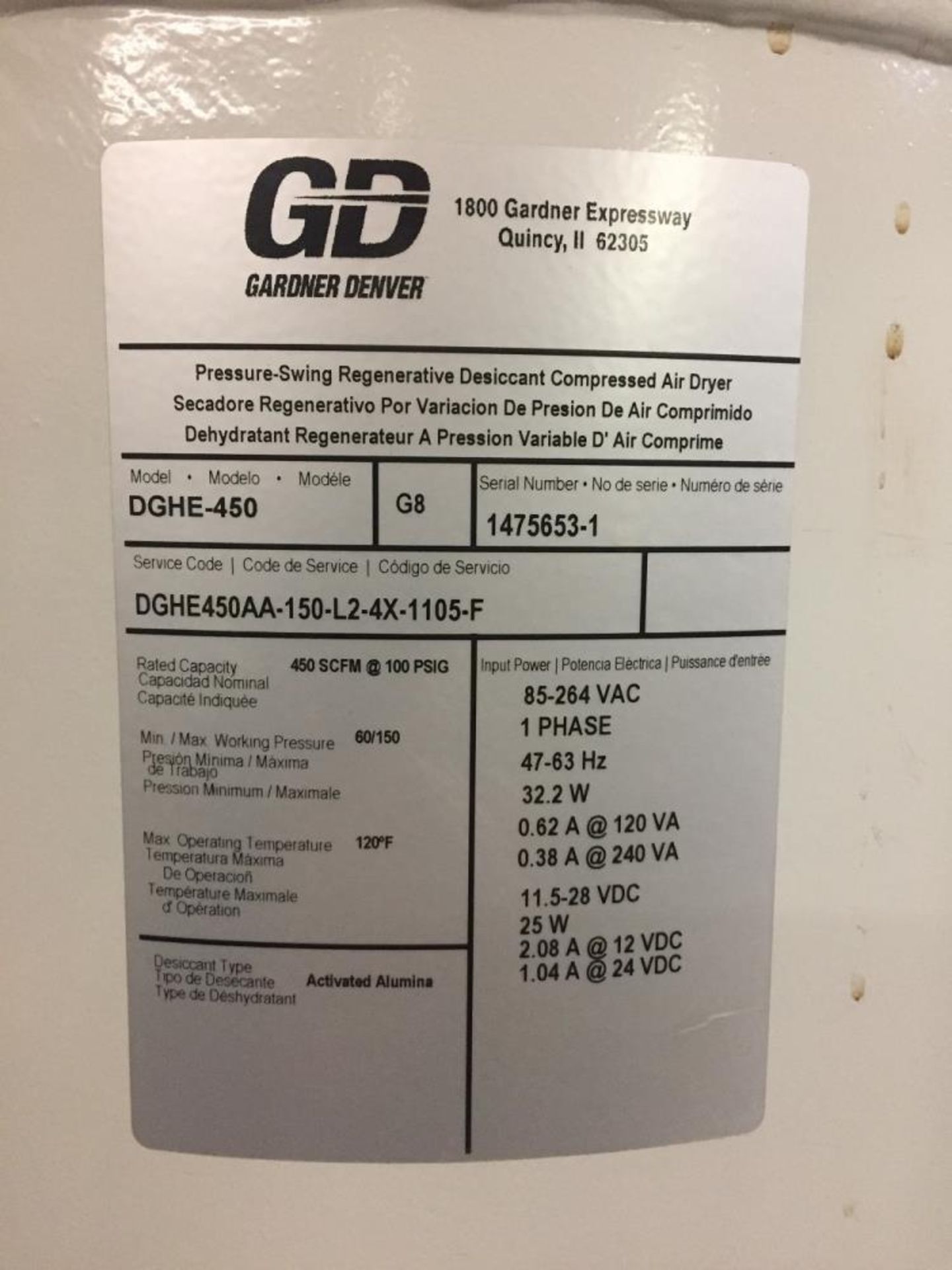 Used- Gardner Denver Air Compressor, Model Enviroaire VS-75-10A. 100 HP - Image 14 of 22