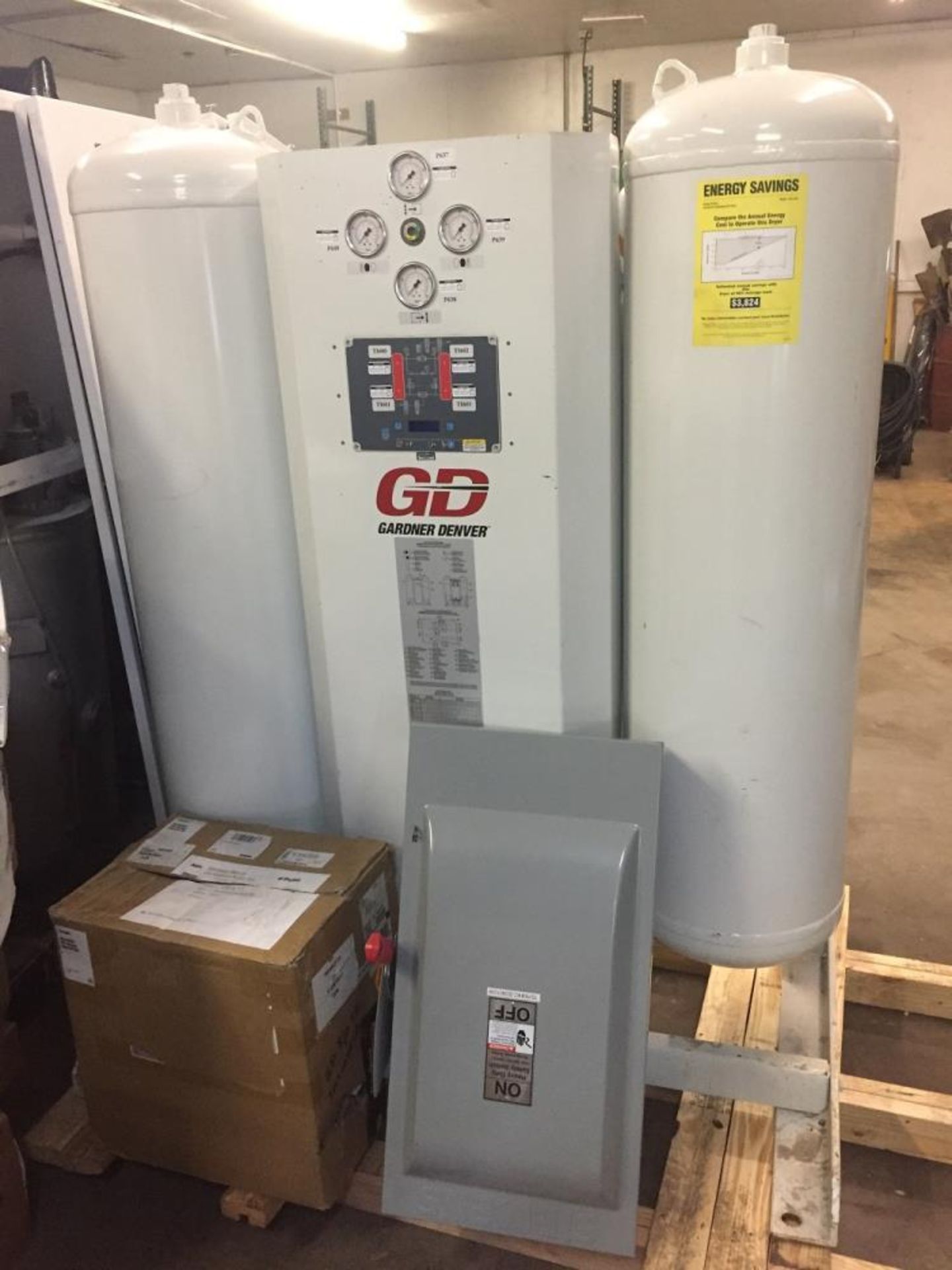 Used- Gardner Denver Air Compressor, Model Enviroaire VS-75-10A. 100 HP - Image 3 of 22