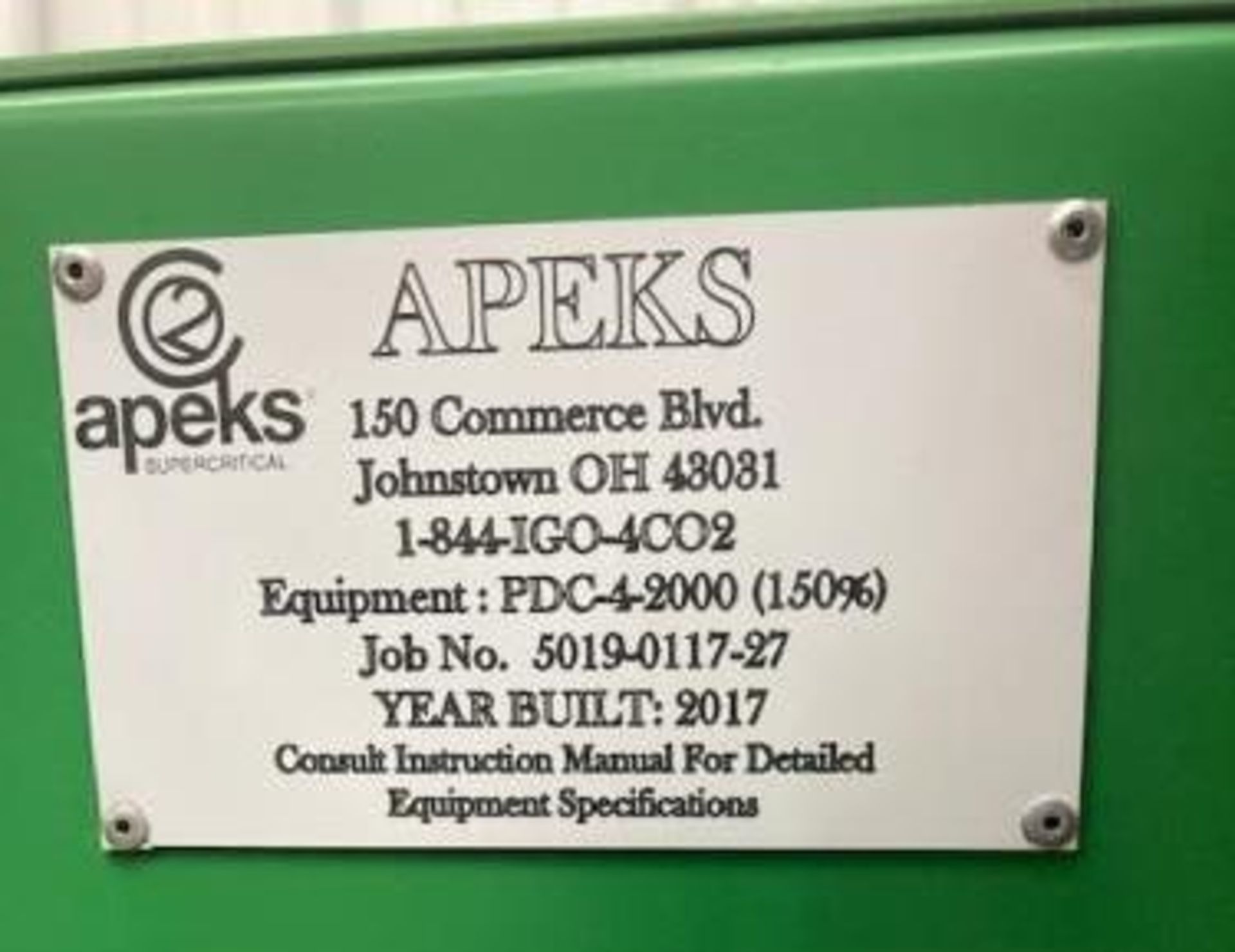 Used-Apeks "Transformer" Subcritical & Supercritical CO2 Extraction System, Model 2000 20L X 20LD - Image 13 of 14