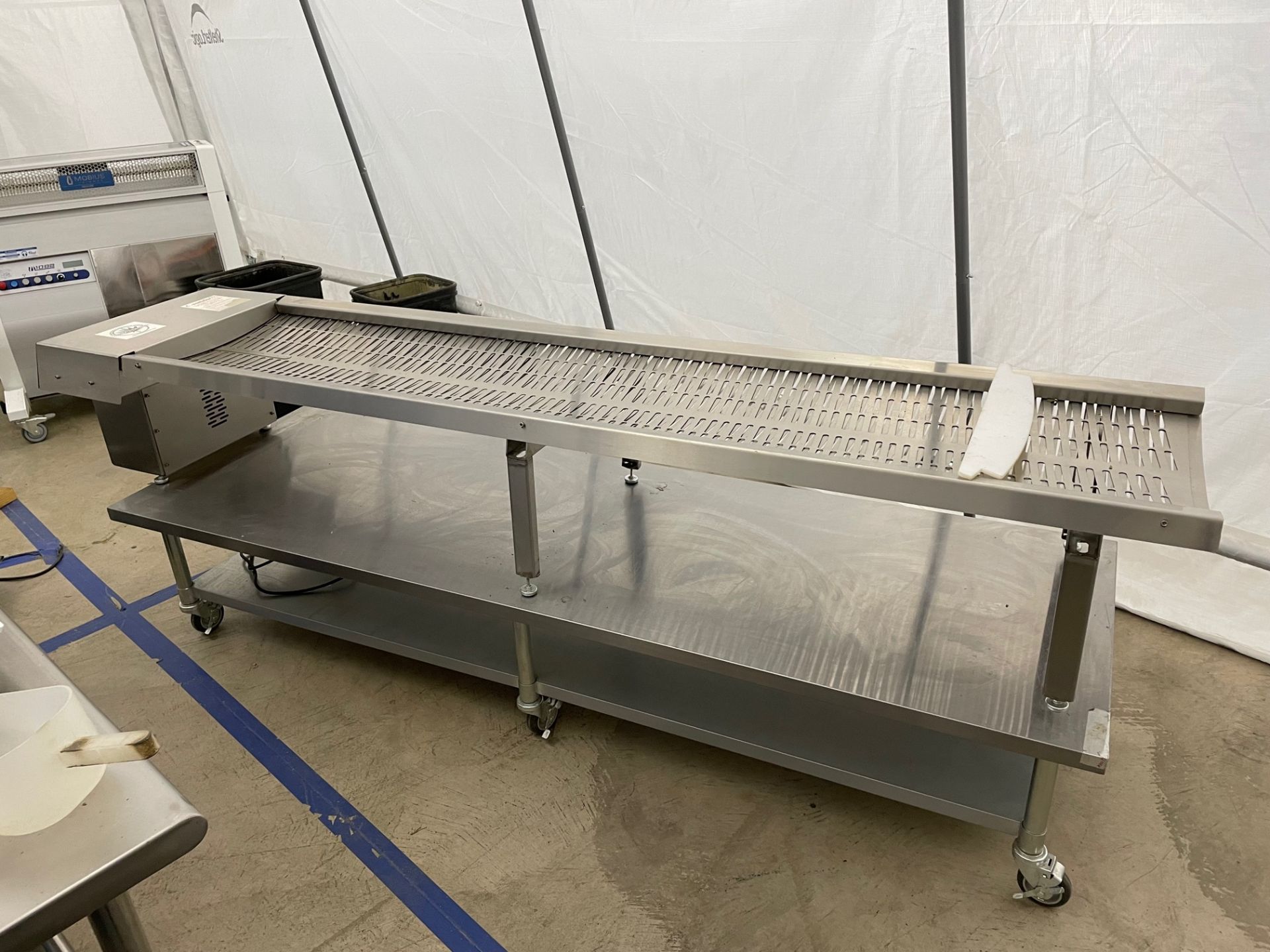 Used UT 4000 Ultra Trimmer. Model UT 400. Includes custom stainless steel table with casters. - Image 5 of 5