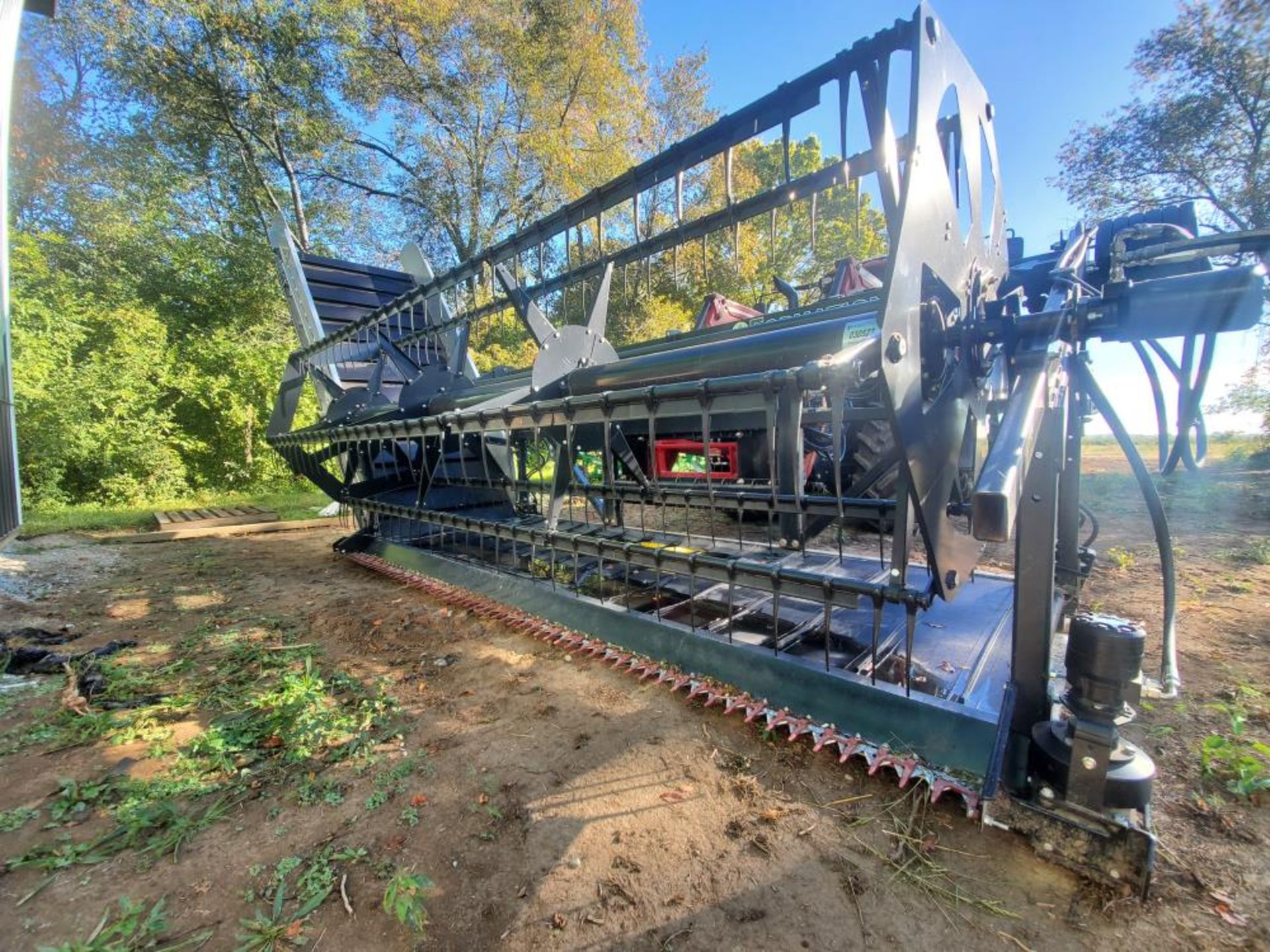 Used-Formation AG CleanCut Harvester. Model Clean Cut 1550. 15' cutting width, 50" belt.