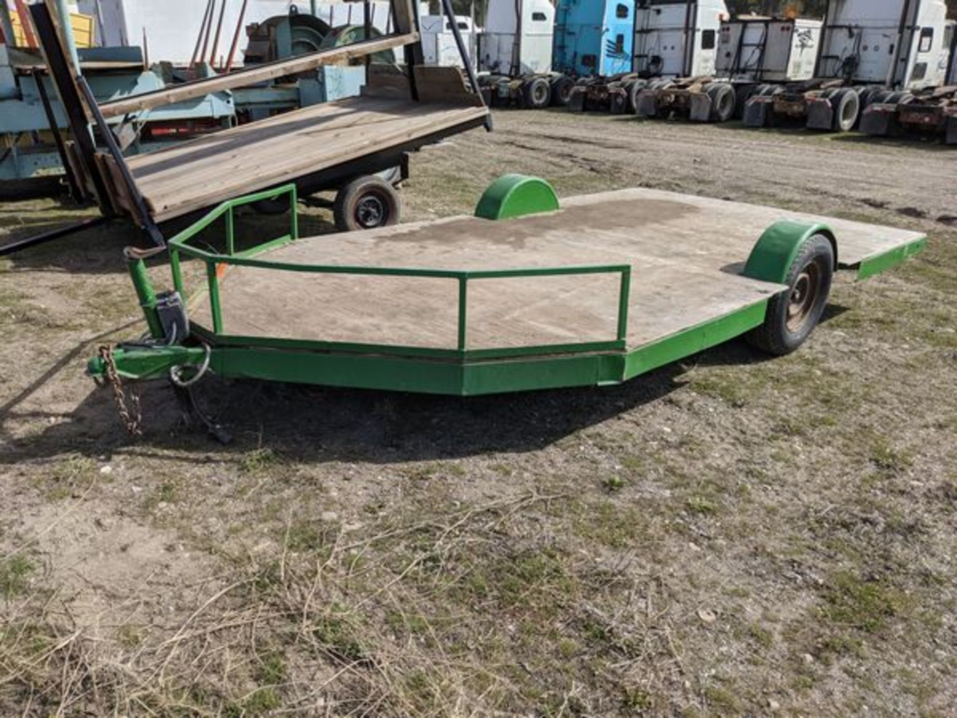 Approx. 15 ft Flat Deck Trailer - Note no paperwork