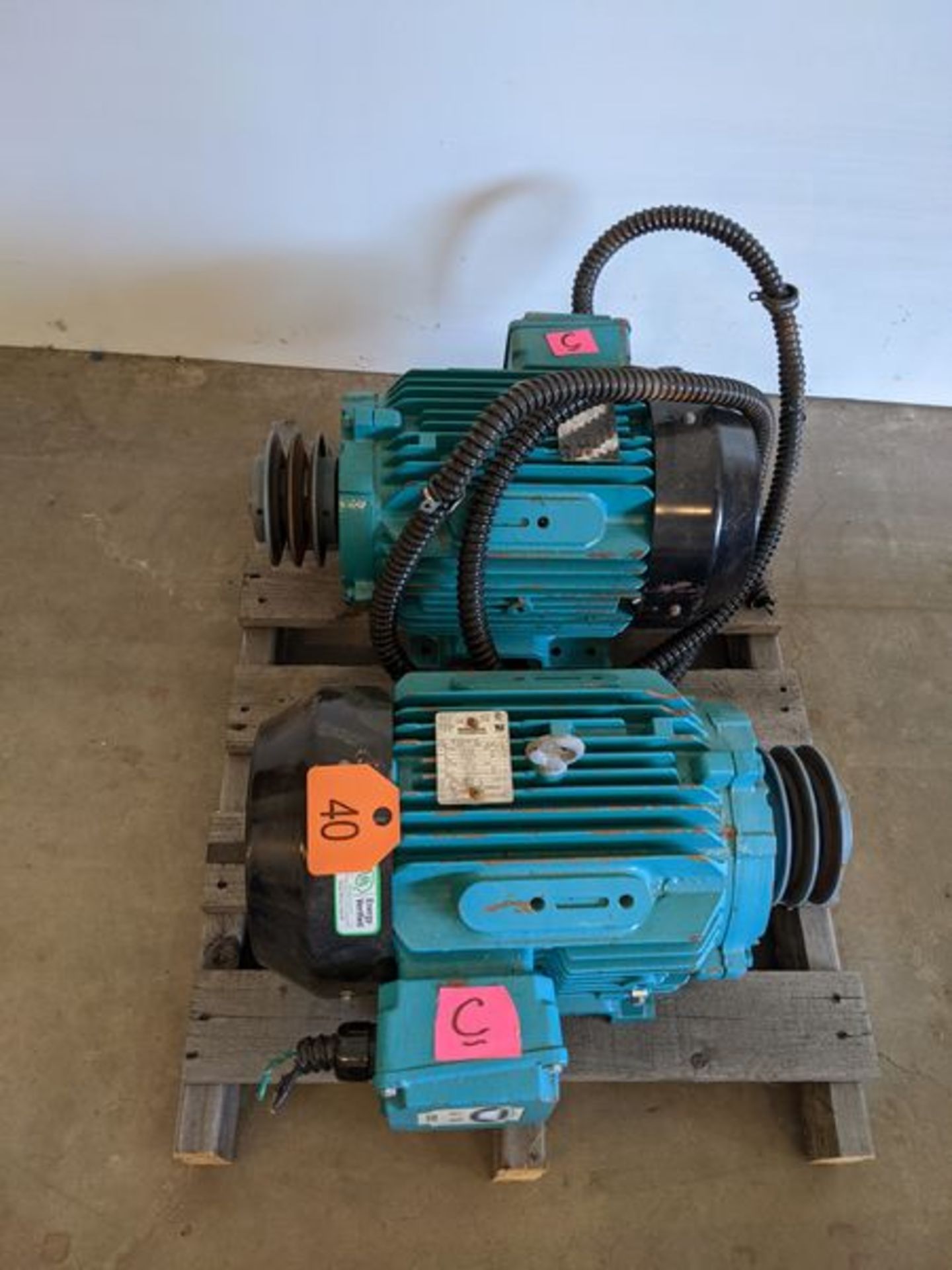 Two 7.5 HP Electric Motors