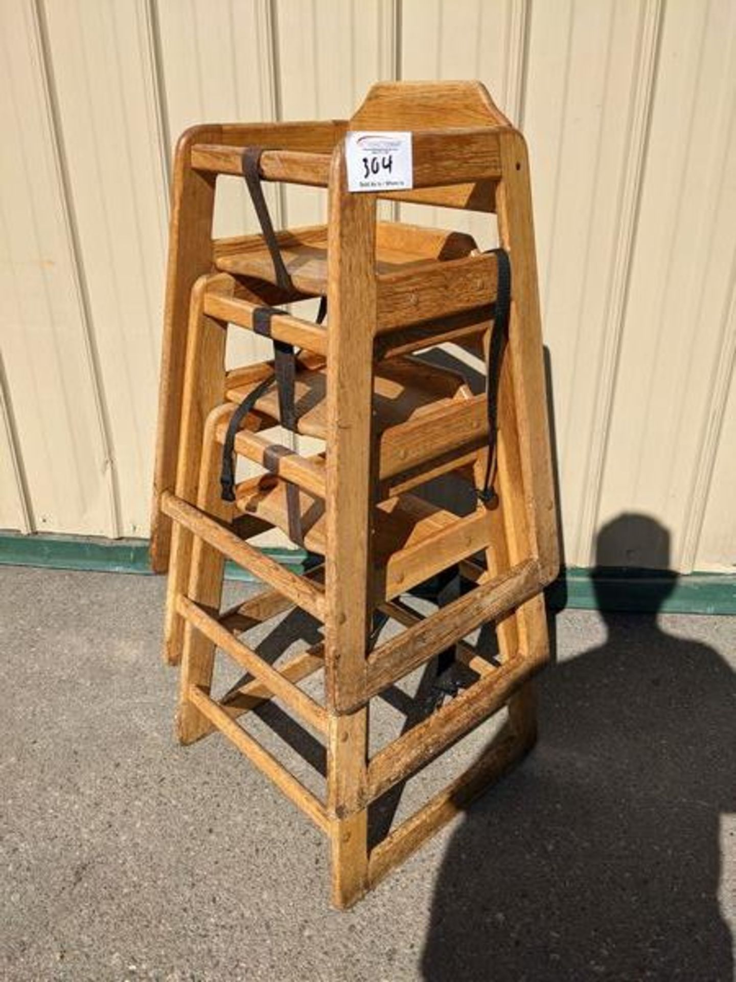 3 Wooden High Chairs