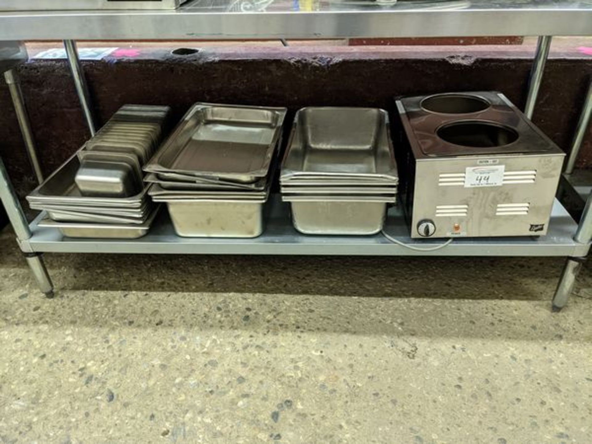 Lot of Stainless Steel Inserts and Duke Soup Warmer