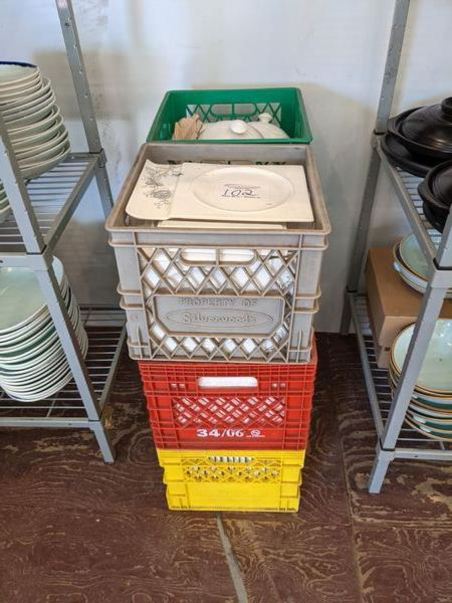 6 Crates of Unused Dishes