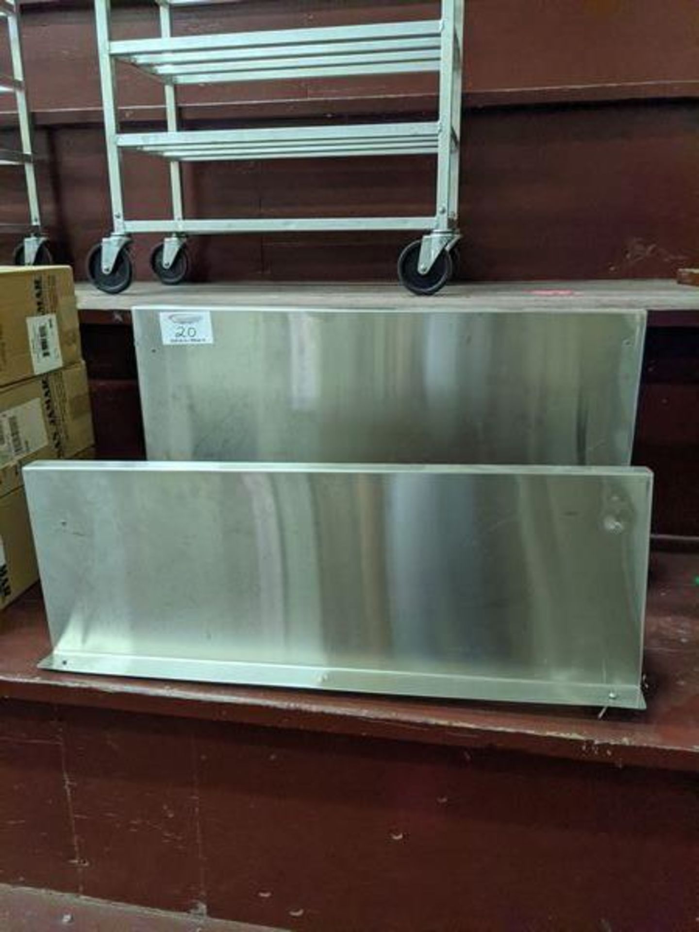 Two 36" Stainless Steel Wall Shelves