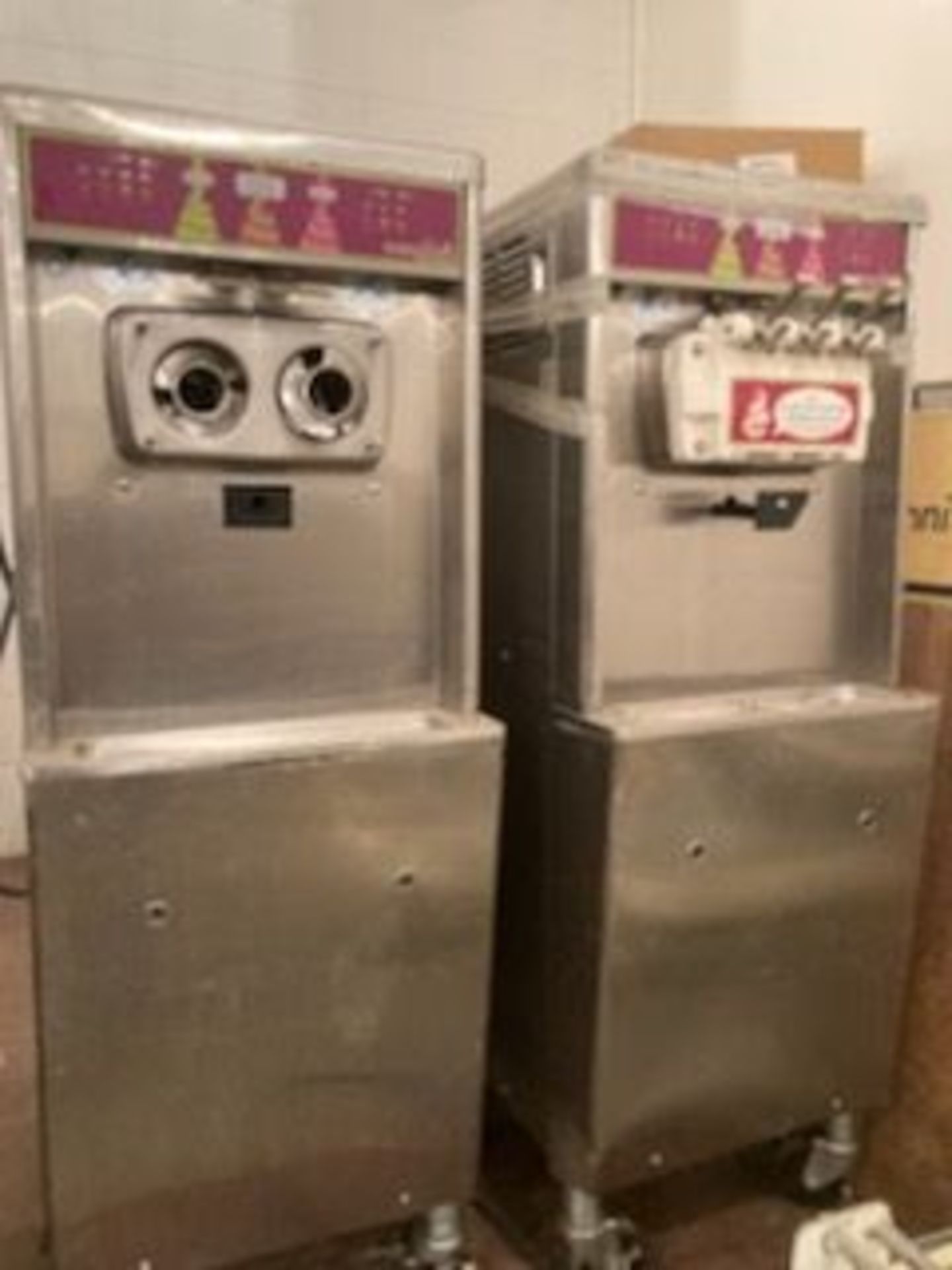 Two Taylor Soft Serve Machines - Note units missing parts