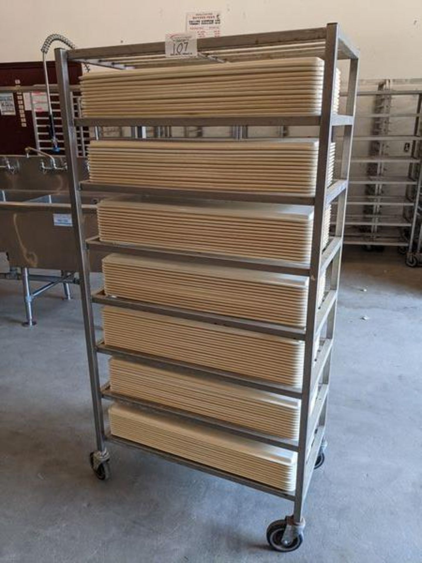 Franesse Stainless Steel 8 Tier Meat Rack with Approx. 90 Meat Trays