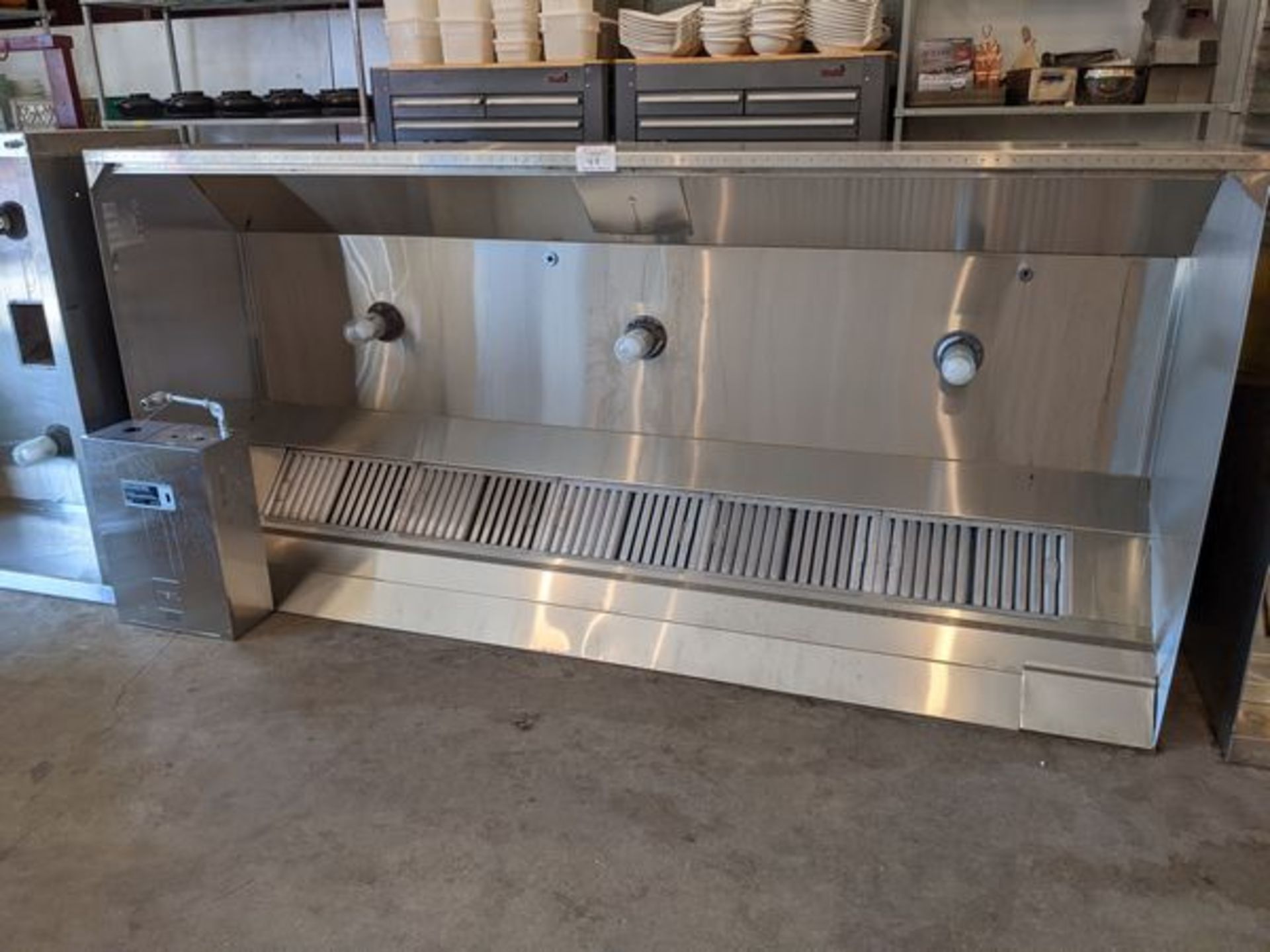 114" Halton Stainless Steel Canopy with Fire Suppression System