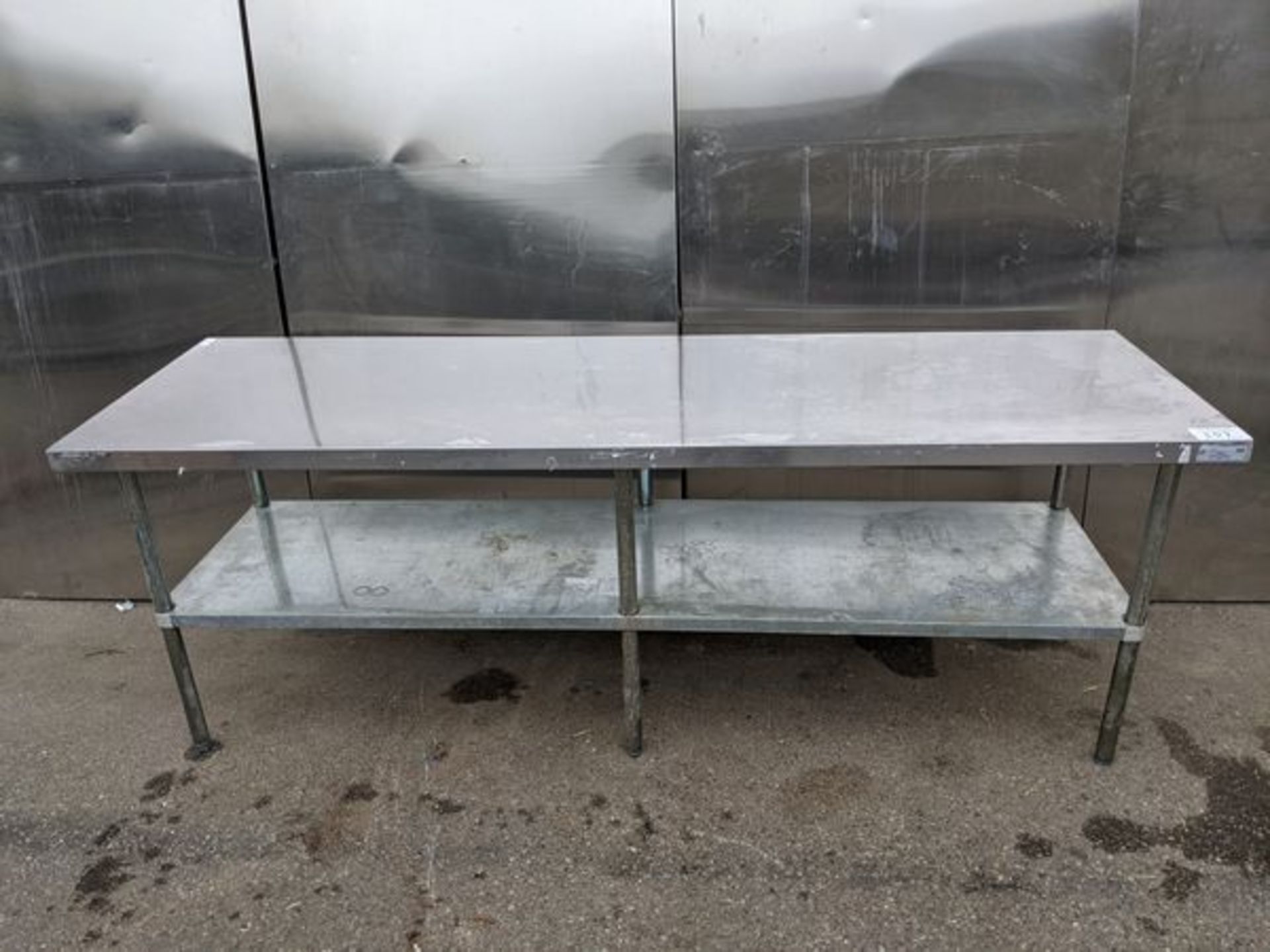 30 x 96" Two Tier Stainless Steel Work Table