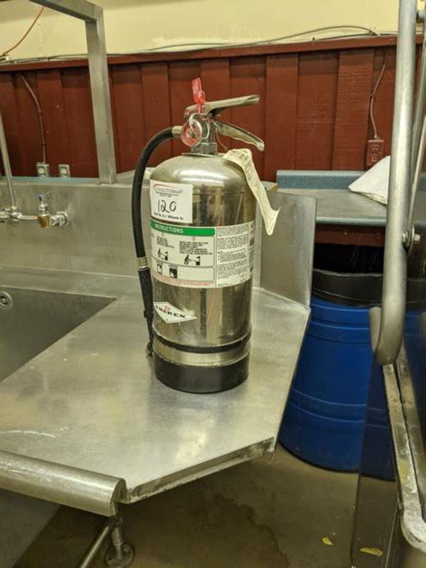 Amerex Stainless Steel Fire Extinguisher