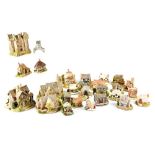 A group of twenty-seven Lilliput Lane building models to include 'Claypotis Castle',