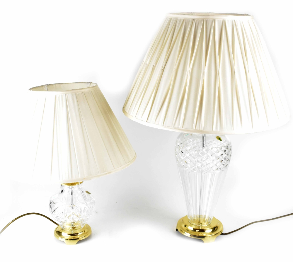 Two Waterford Crystal table lamps, - Bild 2 aus 2