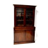 A Victorian mahogany chiffonier bookcase,