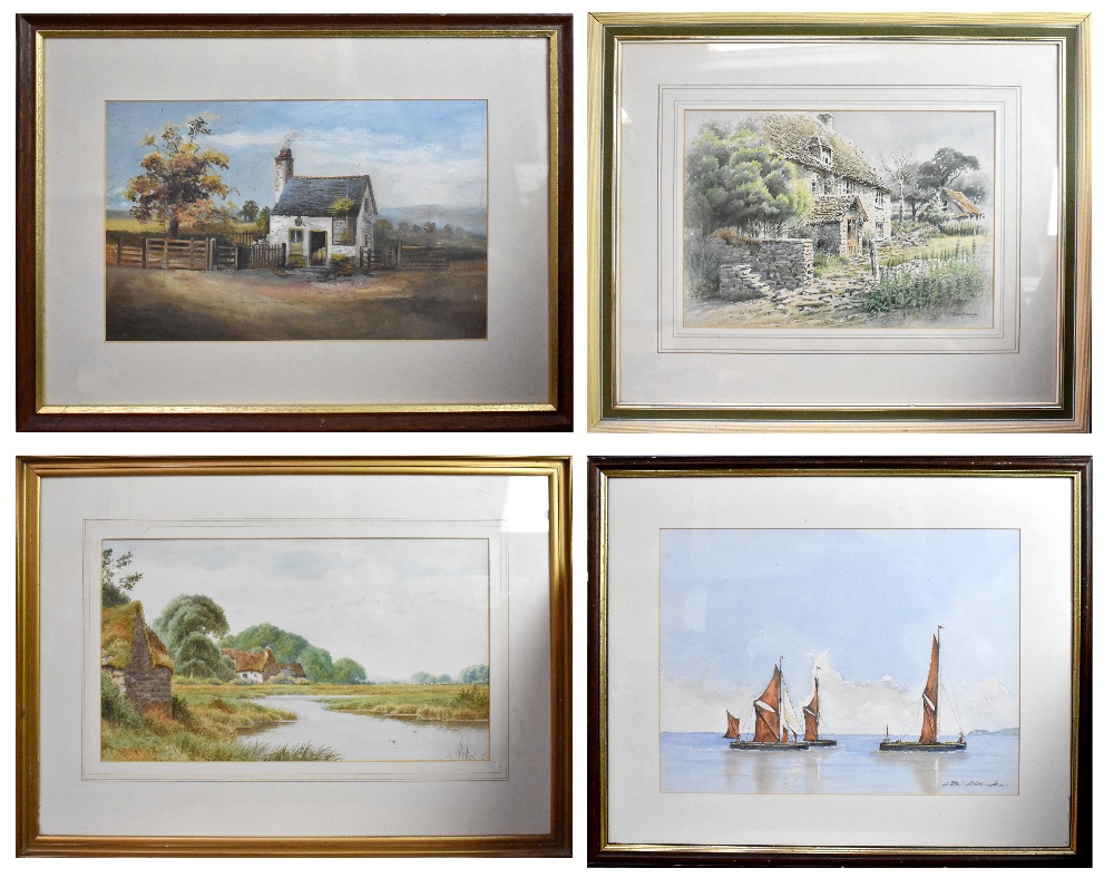 Seven decorative watercolours,