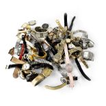 A large quantity of wristwatches, various brands.